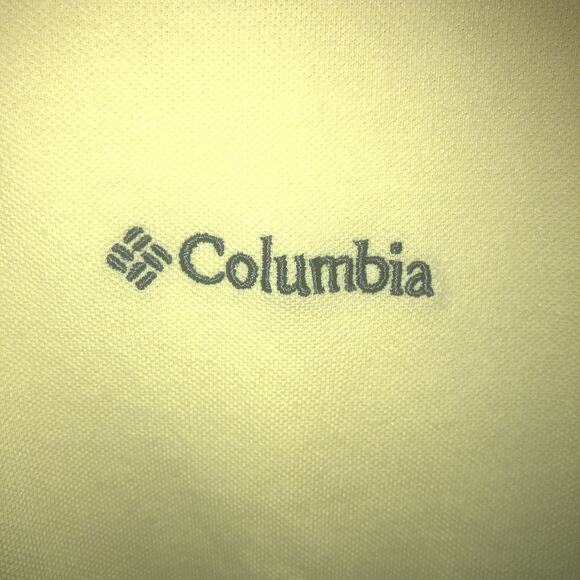 Columbia PFG Button Up Adult Xl Yellow Short Sleeve Polyester Blend Polo - Picture 5 of 10